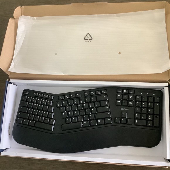 Delton KB200 Ergonomic 2.4G Wireless KEYBOARD ONLY No Dongle - NEW - Picture 2 of 6
